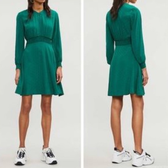 NWT SANDRO Claudia Polka-dot Crepe dress - Picture 1 of 9